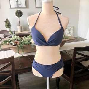 H&M plum Twisted Bikini Set